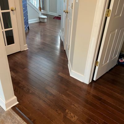 hardwood flooring installation in a Bethlehem, PA, home